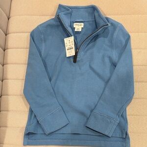Crewcuts Kids Blue Half-Zip Sweatshirt